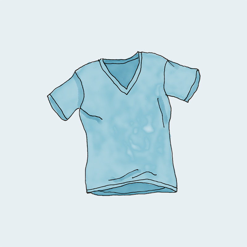 vnech-tee-blue-1.jpg V-Neck T-Shirt - Imagem 3