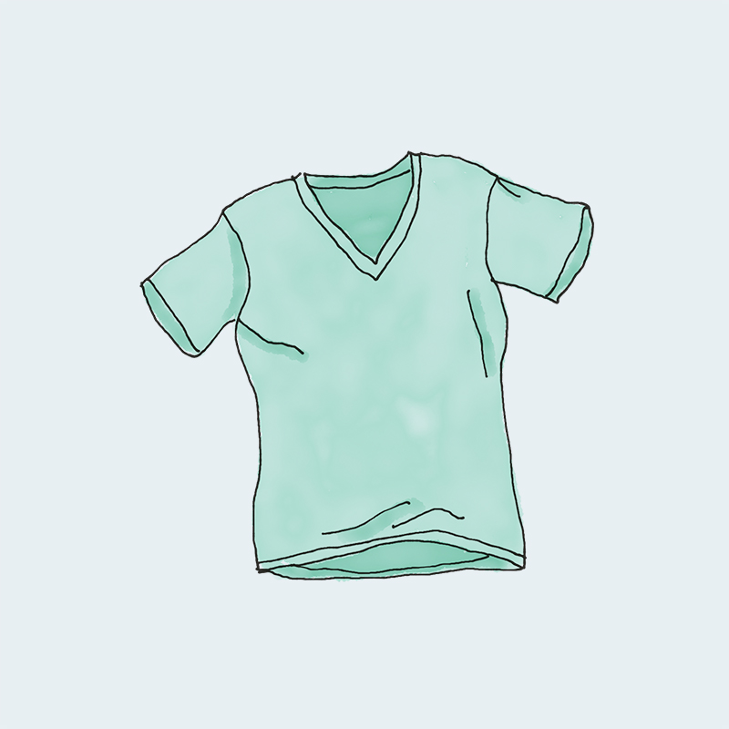 vnech-tee-green-1.jpg V-Neck T-Shirt - Imagem 2